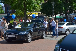 Das Foto zeigt ein Ausstellungsmodell des Audi A4 Avant bei der Autoschau Tibarg in Hamburg-Niendorf am Tibarg