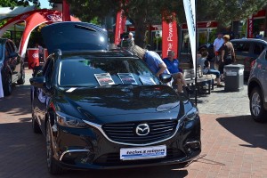 Das Foto zeigt ein Mazda Ausstellungsmodell auf der Autoschau Tibarg 2016 in Hamburg-Niendorf