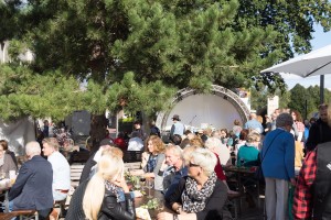 Bühne beim Bauernmarkt & Weinfest 2015 auf dem Tibarg