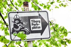 Schild Tibarg Parkplätze