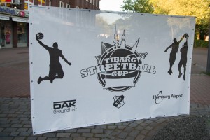 Banner beim Tibarg Streetball Cup 2015