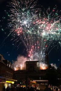 Ein Foto des Feuerwerks am Tibarg in Hamburg-Niendorf