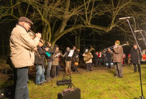 Der Posaunenchor beim Waldsingen