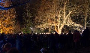 Viele Besucher beim Waldsingen