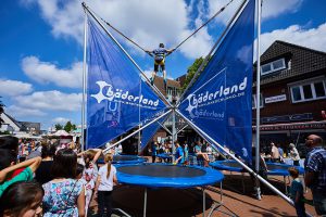 Ein Highlight der Bäderland Highjump beim Tibargfest