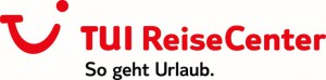 Das Bild zeigt das Logo des TUI Reisecenters am Tibarg.