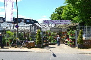 Ein Foto des Blumen Tomfort Plfanzencenters in Hamburg-Niendorf am Tibarg