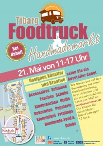 Vollständiges Plakat zum Tibarg Foodtruck & Handmademarkt