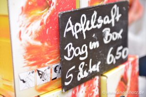 Obsthof Plaaß verkauft auch selbstgemachten Apfelsaft