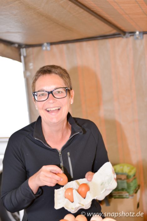 Die Chefin Stefanie Becker immer gut gelaunt