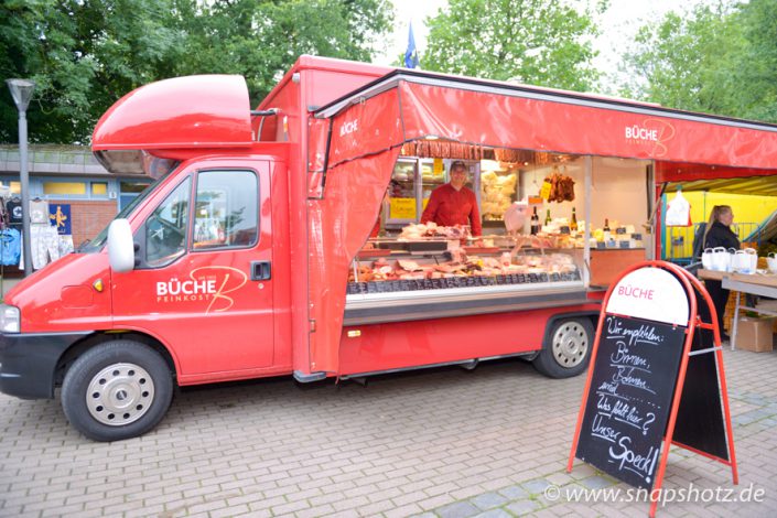 Der Marktstand von Feinkost Büche