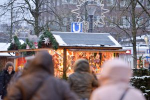 Schnee zum Weihnachtsmarkt
